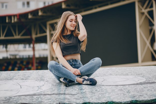 meninas no parque