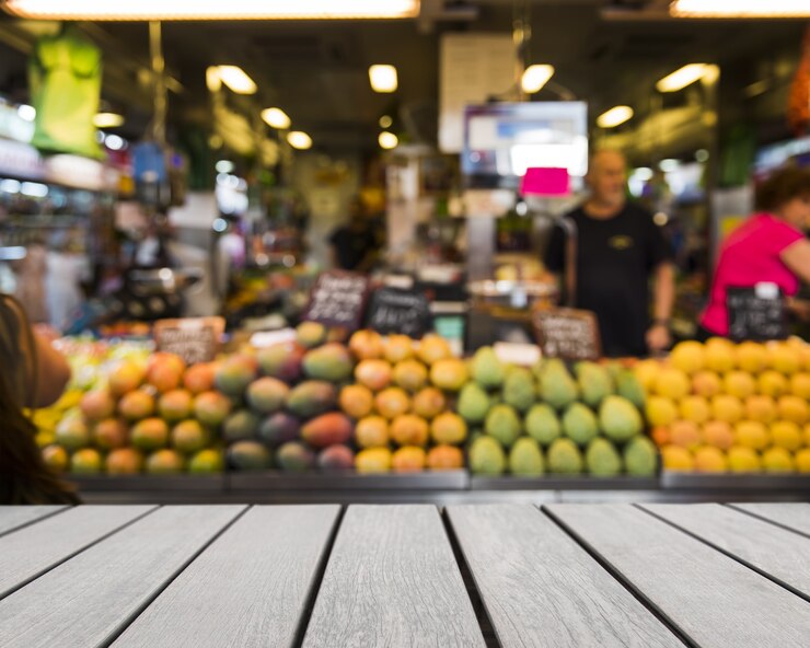 Foto grátis mesa à procura de frutas
