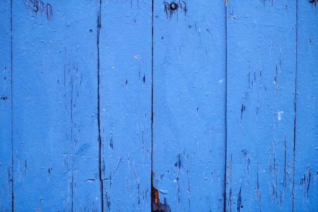 mesas de madeira azul