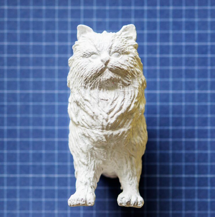 Foto grátis metade de um gato em um papel colorido