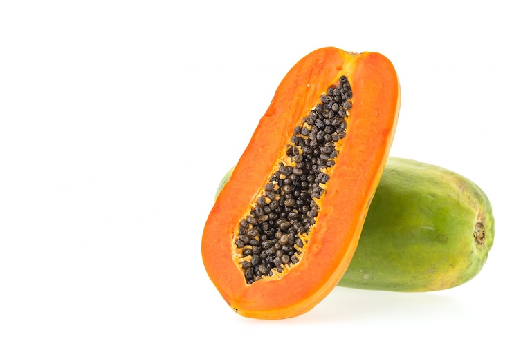 Foto grátis metade fundo do alimento de laranja fresco