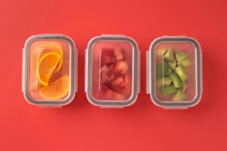 Foto grátis metodo de conservação de alimentos de perto