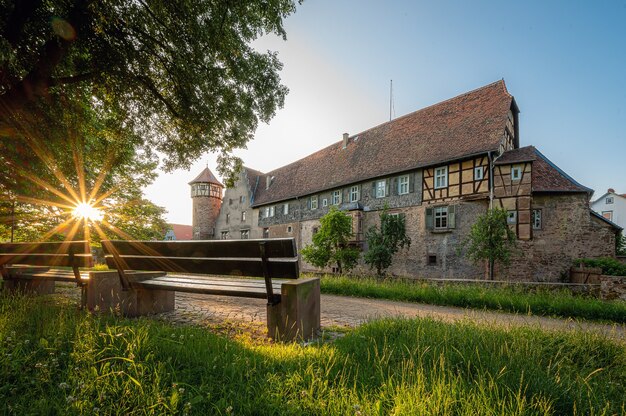 Michelstadt no Odenwald é uma bela cidade antiga da Alemanha