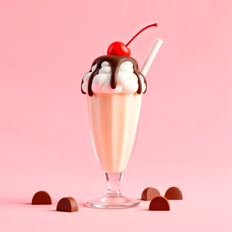 Foto grátis milkshake cremoso e delicioso