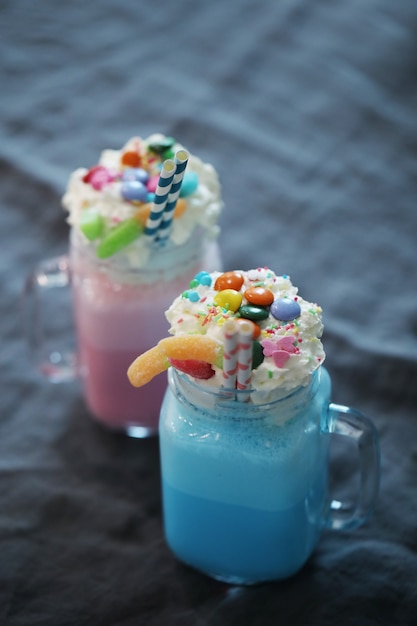 Foto grátis milkshakes deliciosos