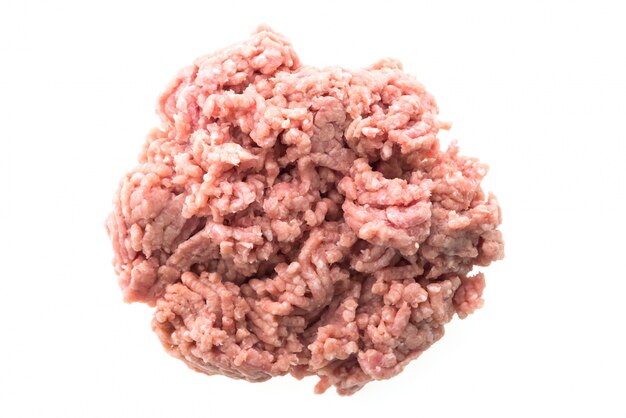 mince hambúrguer de cordeiro picada branco