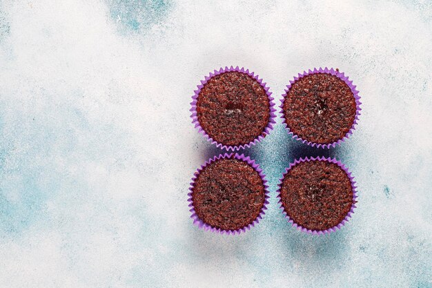 Mini bolinhos sufle de chocolate