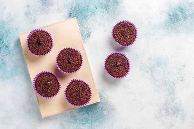 Mini bolinhos sufle de chocolate