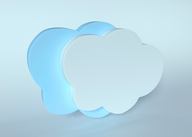 Modelo 3D de nuvens