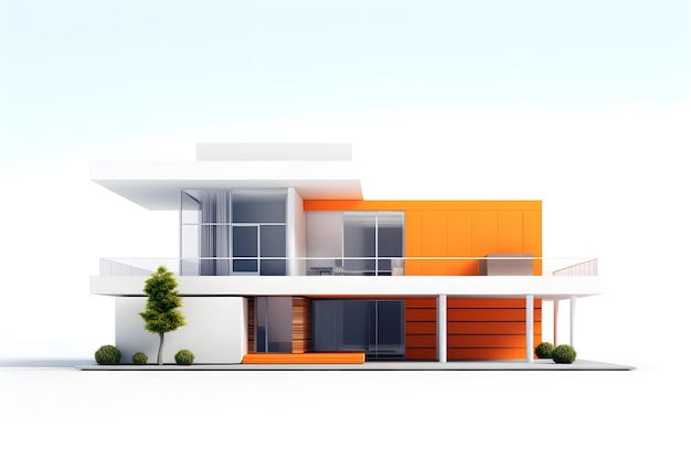 Foto grátis modelo 3d para construção de casas