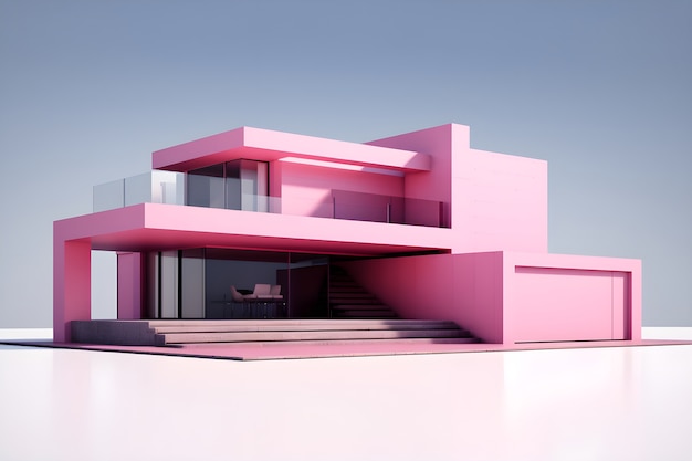 Modelo 3D para construção de casas