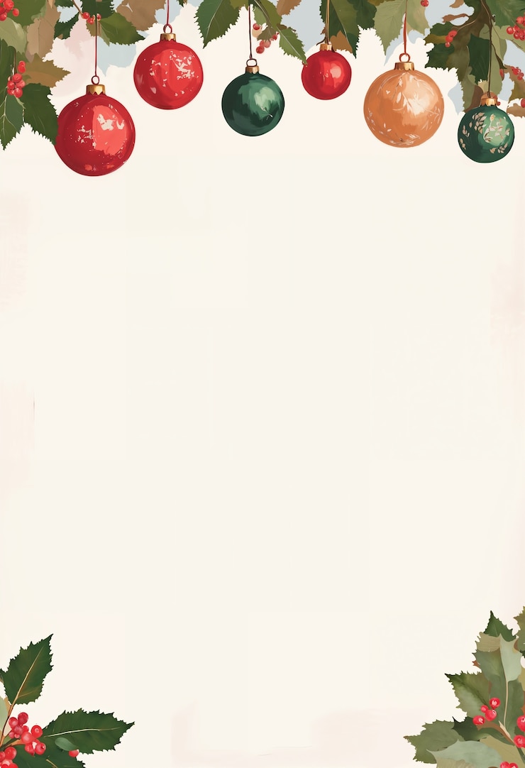 Foto grátis modelo de carta de natal bonito