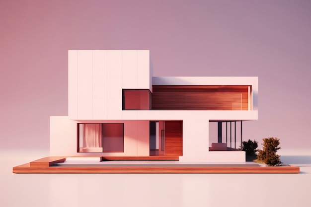 Modelo de casa tridimensional