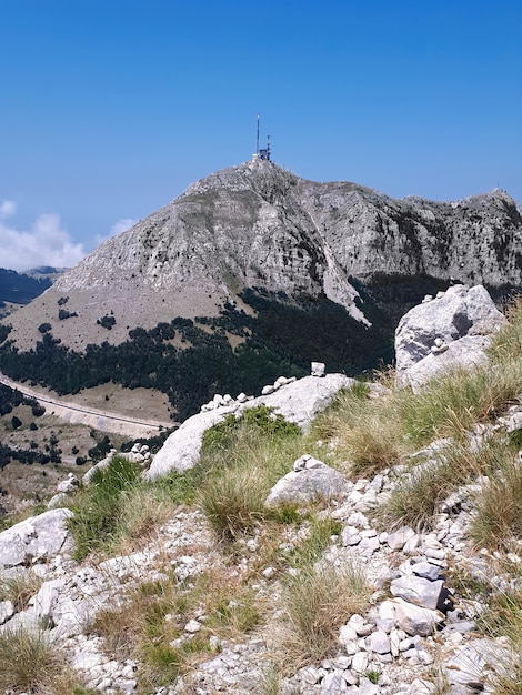 Montanha Lovcen em Montenegro