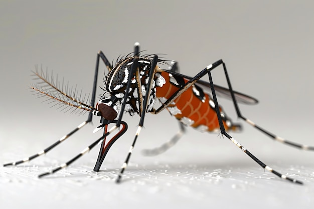 Foto grátis mosquito 3d em estúdio