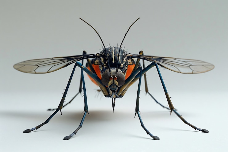 Foto grátis mosquito 3d em estúdio