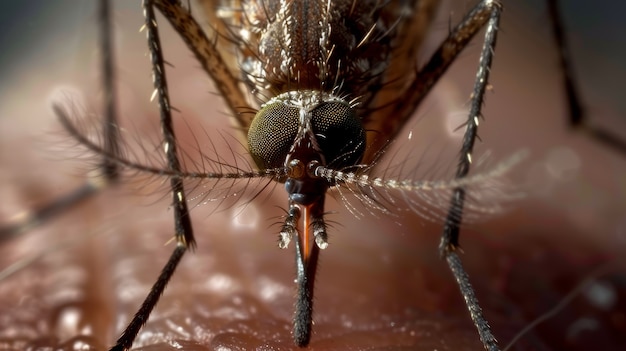 Foto grátis mosquito altamente detalhado