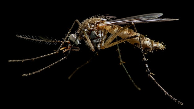 Foto grátis mosquito altamente detalhado