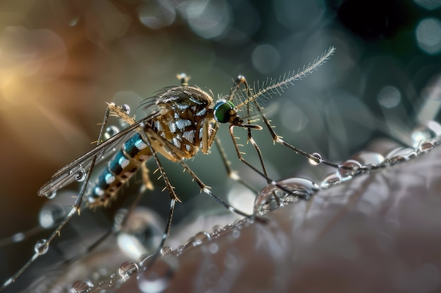 Mosquito altamente detalhado