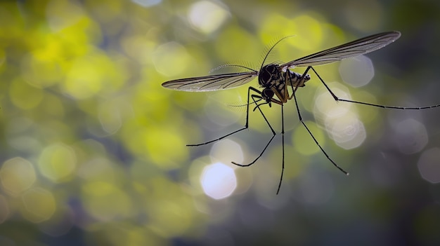 Foto grátis mosquito altamente detalhado