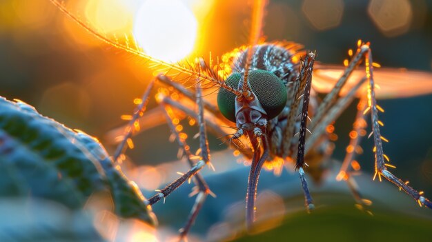 Mosquito altamente detalhado