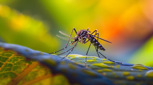 Foto grátis mosquito altamente detalhado