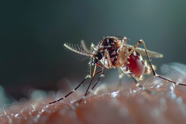 Foto grátis mosquito altamente detalhado