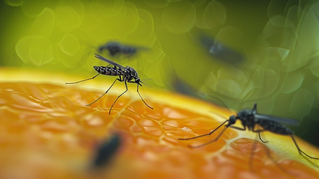 Foto grátis mosquito de perto na natureza