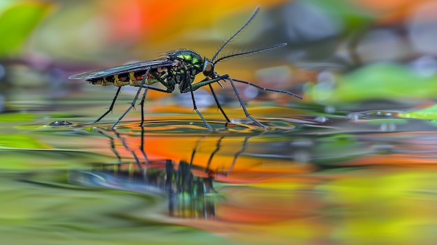 Foto grátis mosquito de perto na natureza