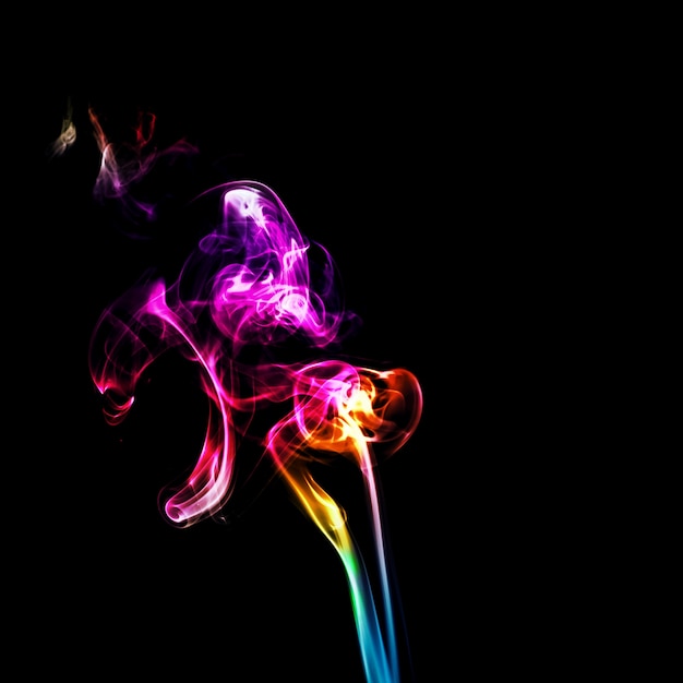 Foto grátis movimento de fumo colorido