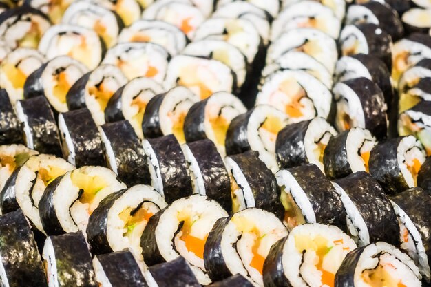 Foto grátis muitos sushi
