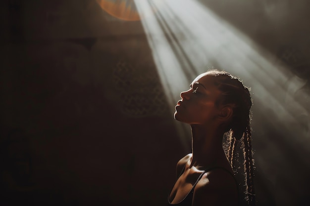 Foto grátis mulher bonita com tranças.