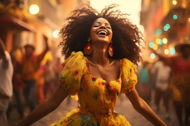 Foto grátis mulher de tiro médio a divertir-se na cidade.