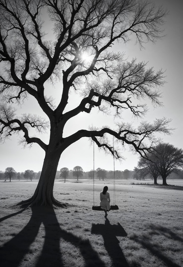 Foto grátis mulher mostrando tristeza em um lugar solitário