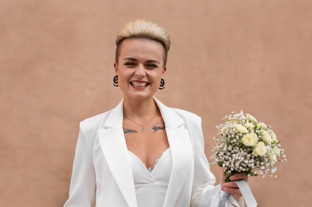 Foto grátis mulher pronta para se casar