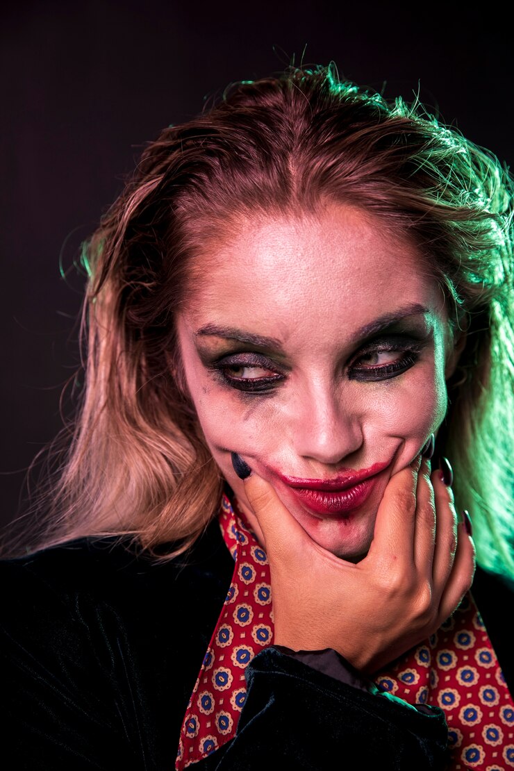 Foto grátis mulher segura, dela, rosto, com, mão