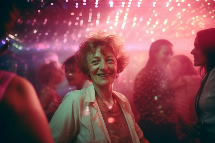 Foto grátis mulher sênior a divertir-se.