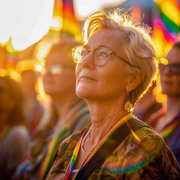 Mulheres celebrando o dia do orgulho