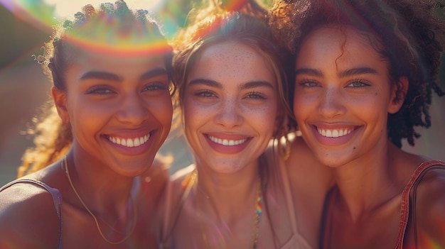 Mulheres celebrando o dia do orgulho