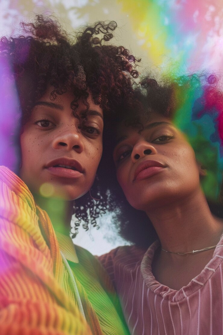 Foto grátis mulheres celebrando o dia do orgulho
