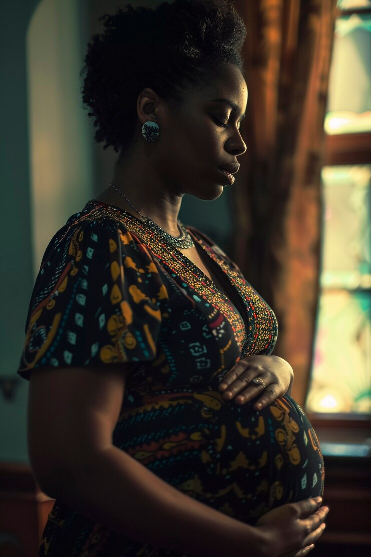 Foto grátis mulheres negras grávidas posando