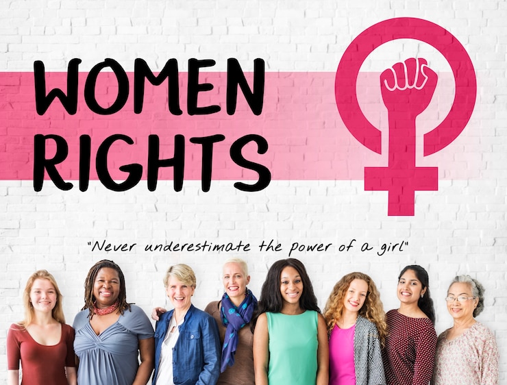Foto grátis mulheres poder feminismo conceito de igualdade de oportunidades