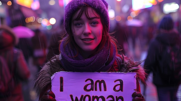 Foto grátis mulheres protestando por direitos no dia da mulher