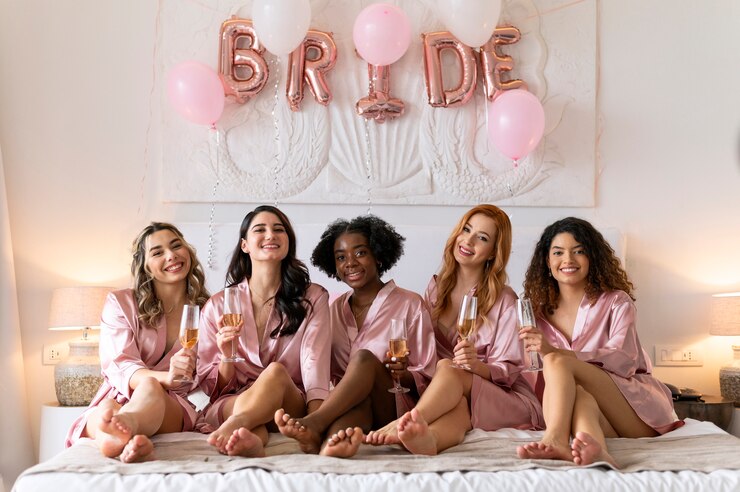 Foto grátis mulheres sorridentes de tiro completo sentadas juntas