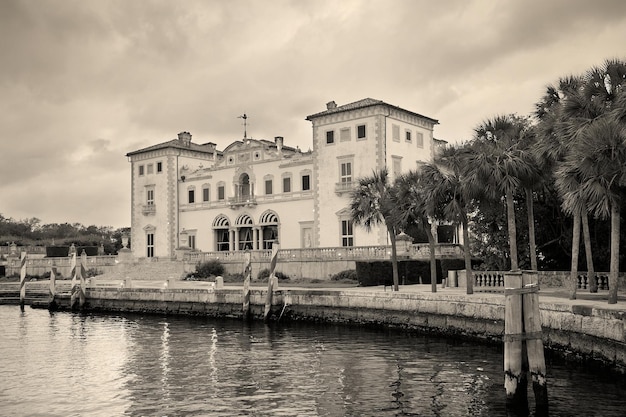 Museu miami vizcaya à beira-mar