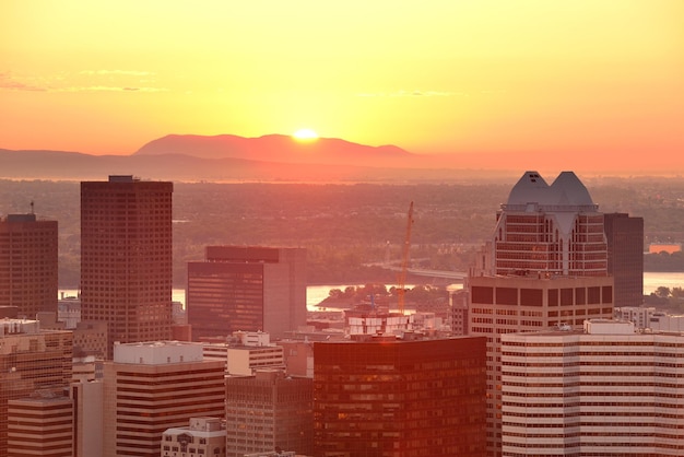 Foto grátis nascer do sol de montreal