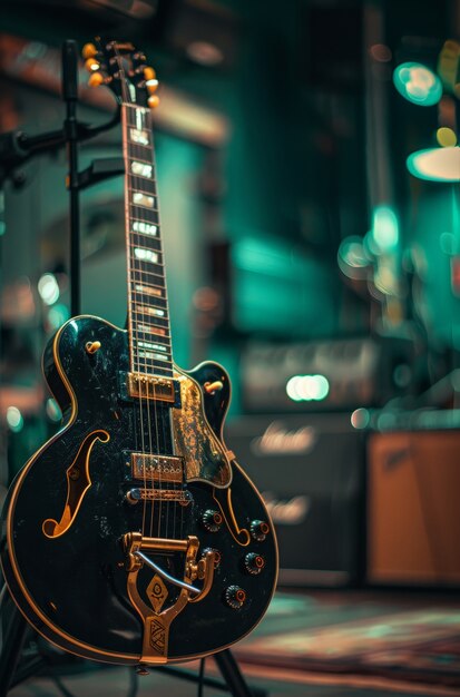 Natação morta de guitarra elétrica