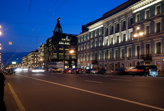 Nevskiy prospekt à noite