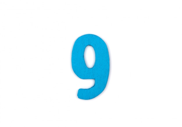 Número 9 de madeira