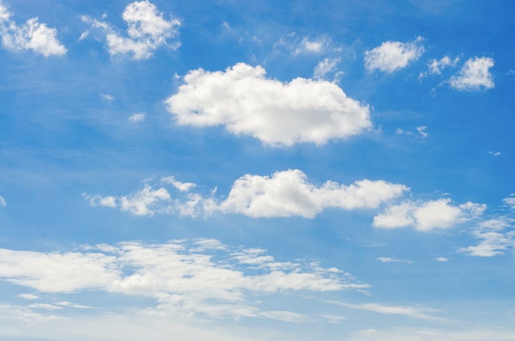 Foto grátis nuvem branca no céu